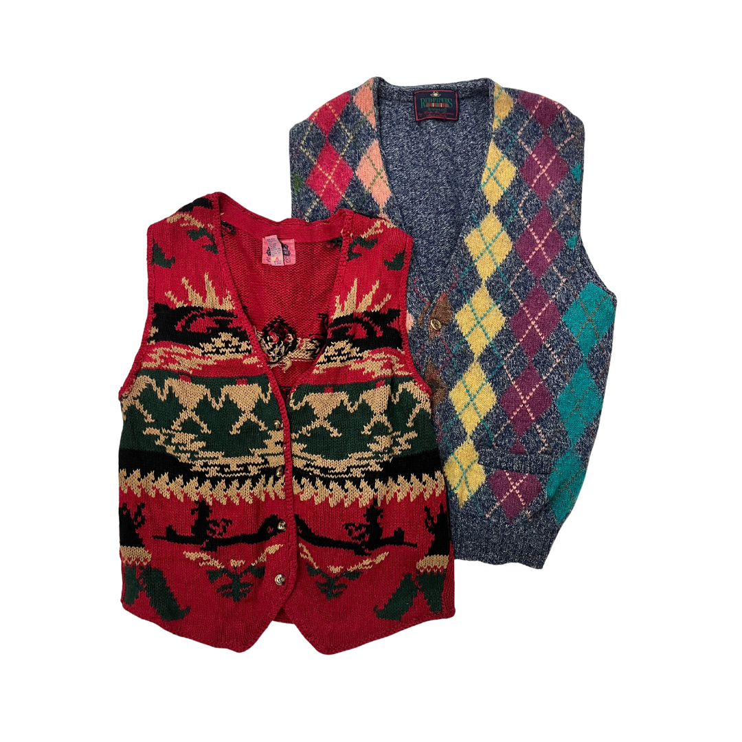 VINTAGE KNITTED VESTS PACK