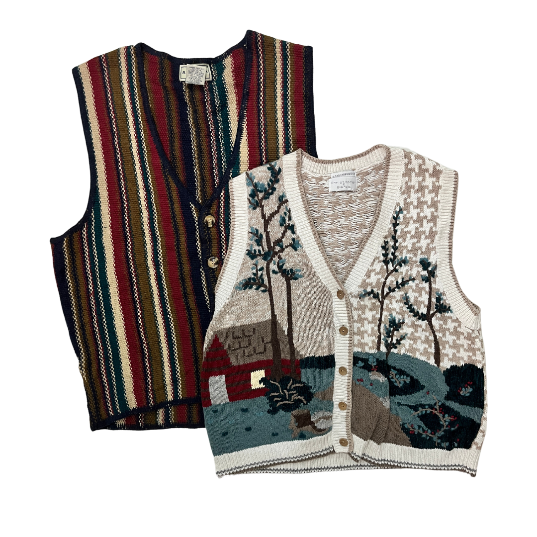 VINTAGE KNITTED VESTS PACK